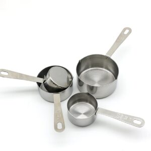 STAINLESS STEEL MEASURING CUPS - 4PCS/SET