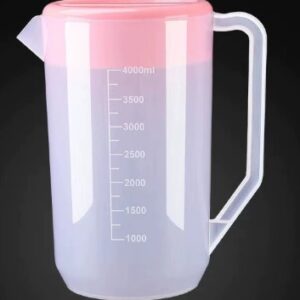 PP PITCHER WITH RED LID 4L